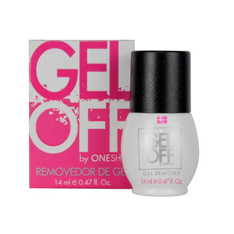 Gel Off One Shot | Removedor Instantaneo de Gel Semipermanente en Seco | 0.5 Oz