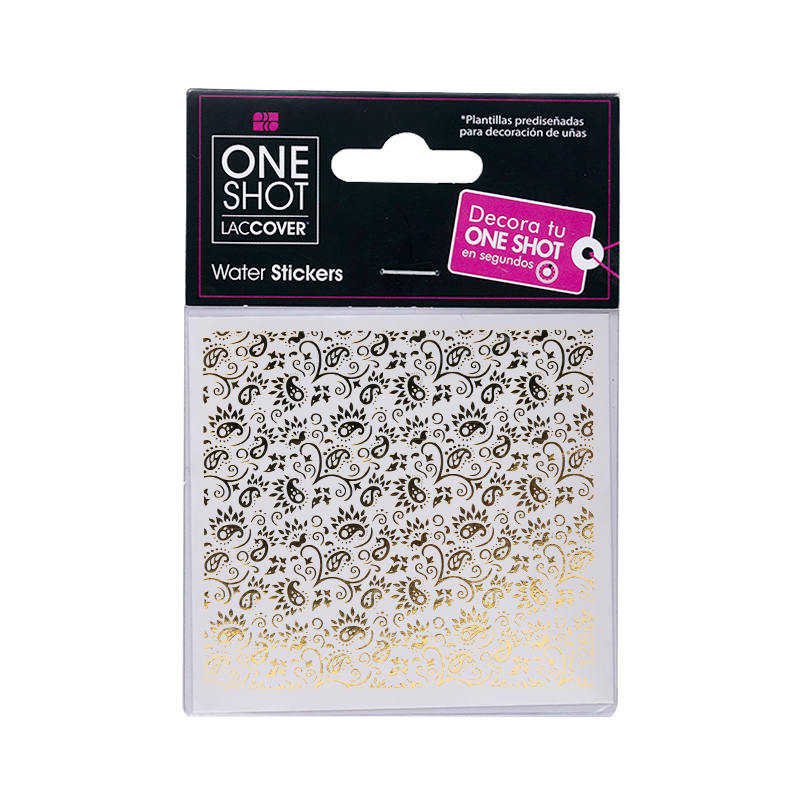 Stickers De Agua Para Uñas One Shot F 126 Gold