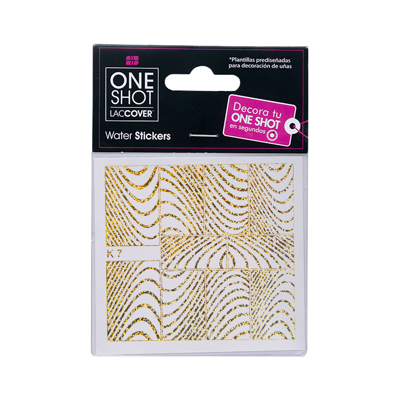 [LCDEC1PZ0087] Stickers De Agua Para Uñas One Shot K 07 Holo 08