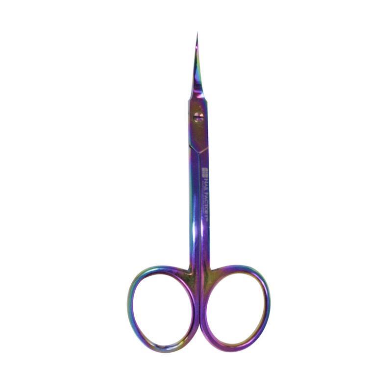 Tijera Premium Nail Factory |para Manicura Fabricada en Acero Inoxidable Grado Quirúrjico con Recubrimiento de Titanio