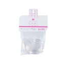 Tips Smile Nail Factory | Fabricados con Plástico ABS de Alta Calidad | Número 01 | Real Clear | 50 pz