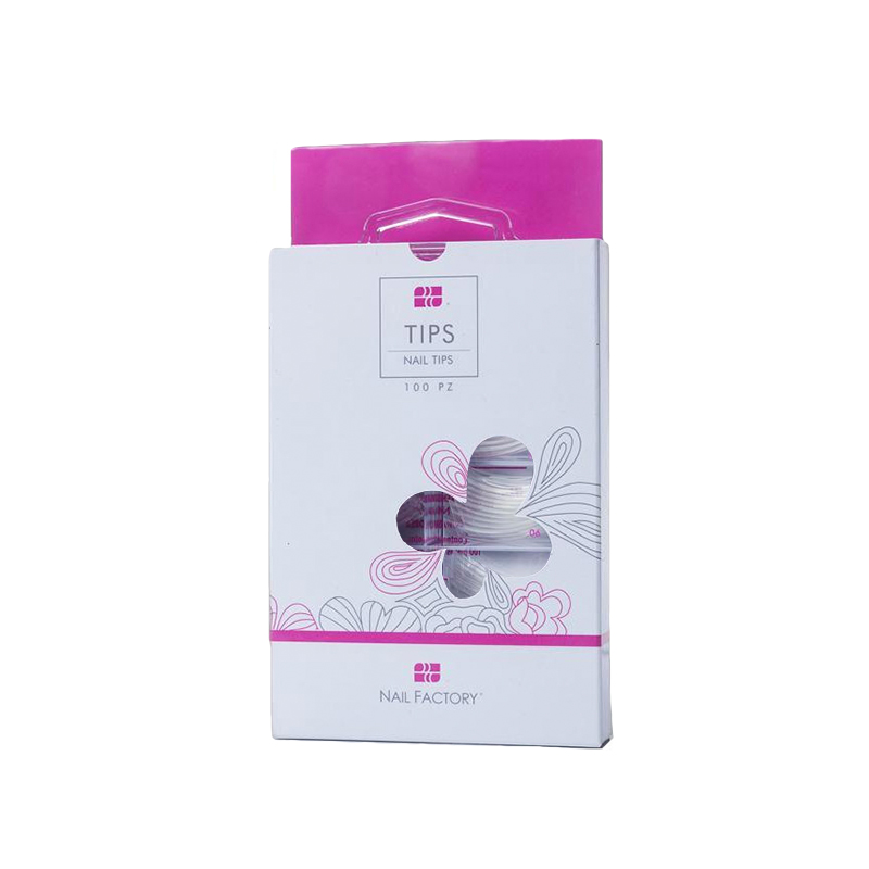 Tips Smile Nail Factory | Fabricados con Plástico ABS de Alta Calidad | Numeración del 1 al 10 | Real Clear | 100 pz