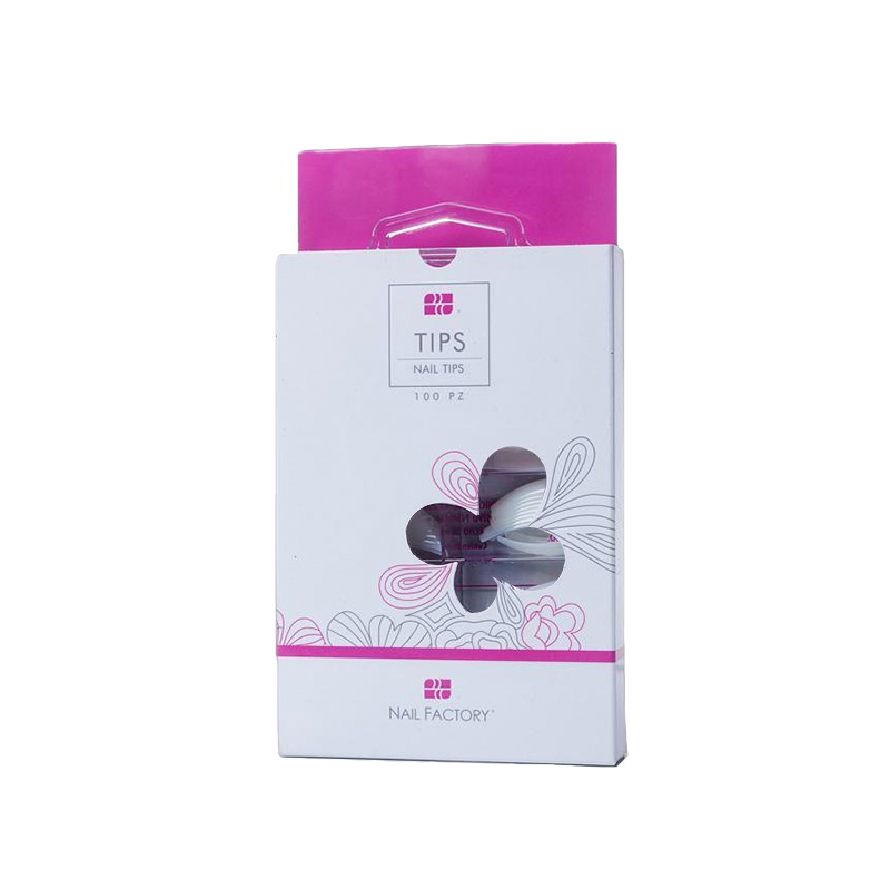 [NFTIP1PZ0043] Tips Smile Nail Factory | Fabricados con Plástico ABS de Alta Calidad | Numeración del 1 al 10 | Natural | 100 pz