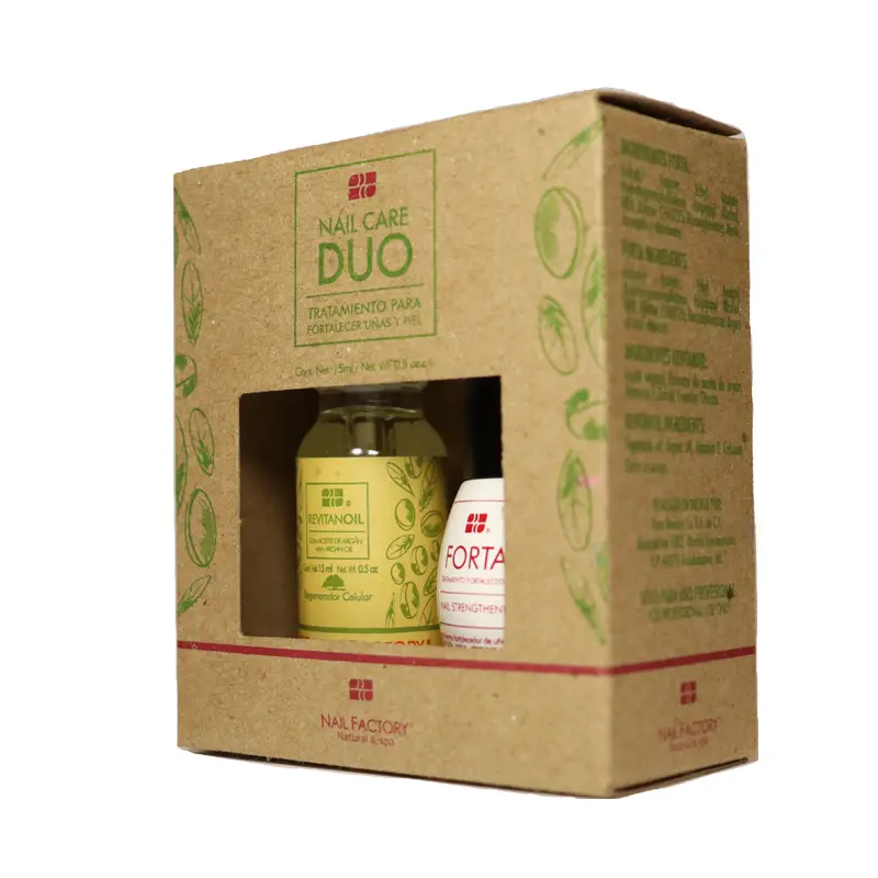 [NFTRA1PZ0011] Nail Care Duo Nail Factory | Pack Fortalecedor Tratamiento para Uñas Quebradizas | 2pz 0.5 Oz c/u