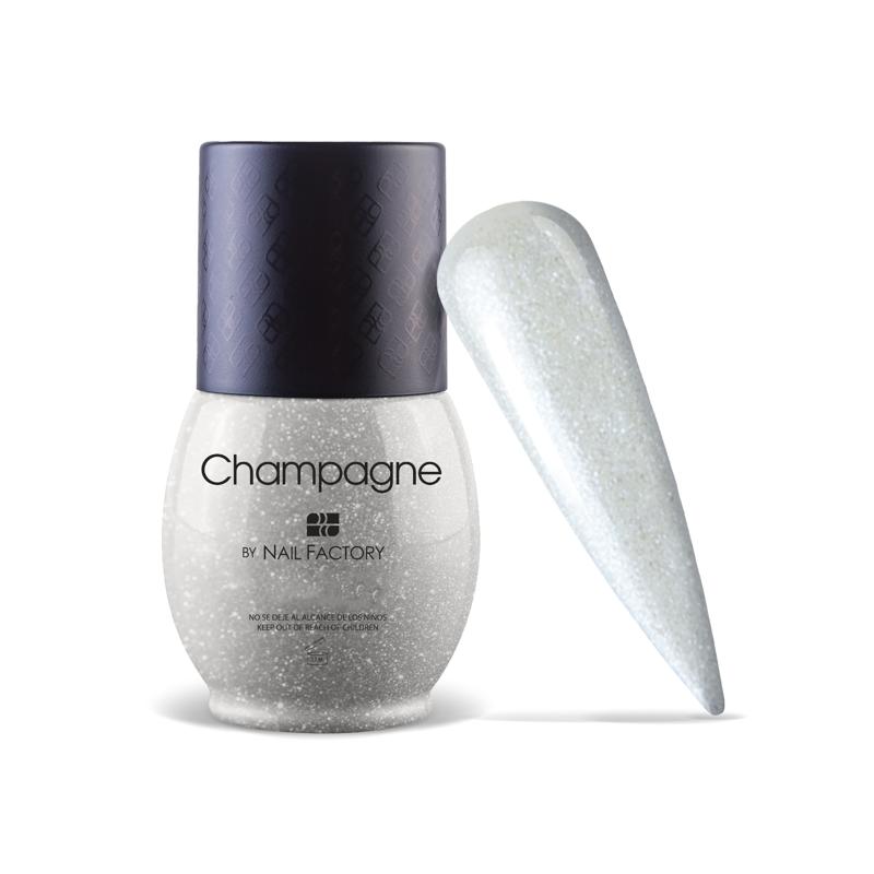 One Shot Champagne | Gel Semipermanente de Uso Híbrido en 1, 2 o 3 pasos con Triple Pigmentación | 10 ml