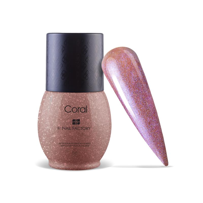 One Shot Coral | Gel Semipermanente de Uso Híbrido en 1, 2 o 3 pasos con Triple Pigmentación | 10 ml
