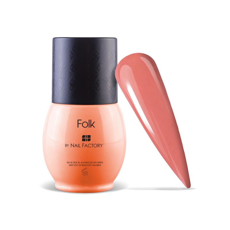 [LCGES05Z0608] One Shot Folk | Gel Semipermanente de Uso Híbrido en 1, 2 o 3 pasos con Triple Pigmentación | 10 ml