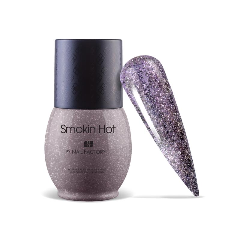 One Shot Smokin Hot | Gel Semipermanente de Uso Híbrido en 1, 2 o 3 pasos con Triple Pigmentación | 10 ml