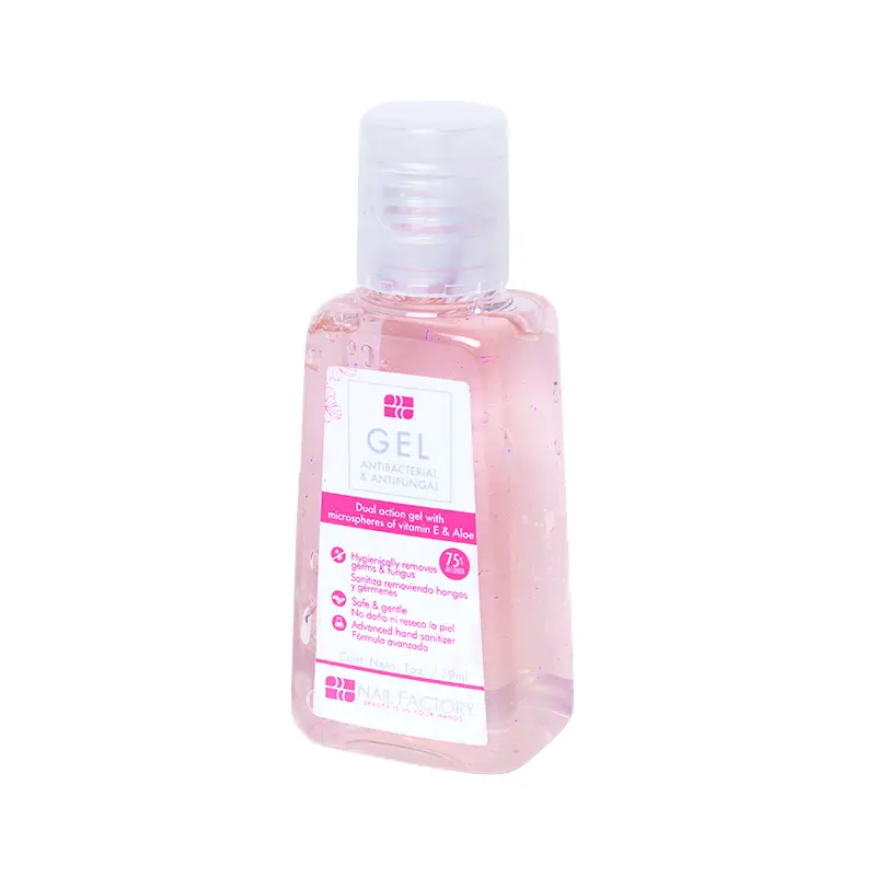 [NFTRA1PZ0017] Gel Anti Bacterial Nail Factory | Con 75% de Alcohol y Aloe Vera | 1 Oz