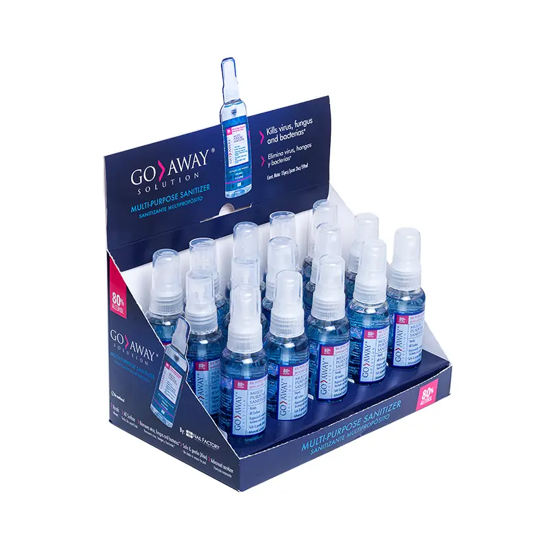 [NFKIT1PZ0027] Sanitizante Go Away | Con 80% de Alcohol y Aloe Vera | Display 15 pz 2 Oz c/u