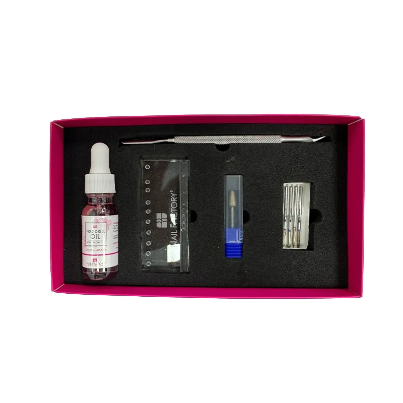 [NFHER1PZ0041] Kit Puntas Manicura Rusa Nail Factory | Set de Puntas para Manicura en Seco Dry Manicure | 9 pz