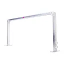 Glow Bar Lamp Nail Factory | Lámpara Led Escritorio 180° Grados Luz Cálida y Fría Potencia Ajustable| 127 V | Plata