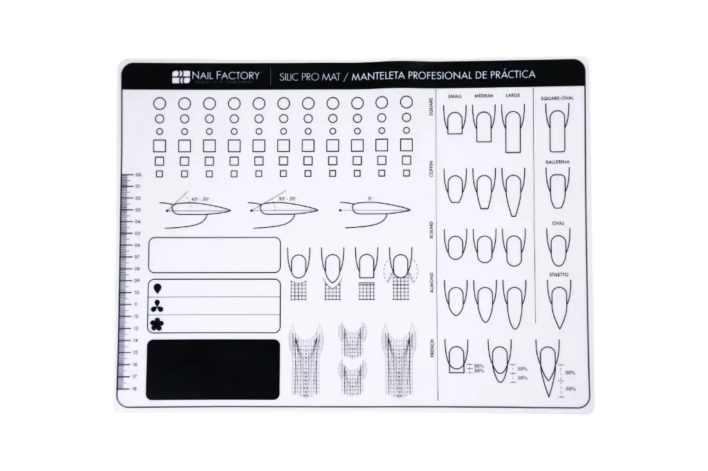 Manteleta de Práctica para Uñas Acrílicas | Slic Pro Mat