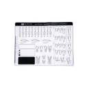 Slic Pro Mat Nail Factory | Manteleta Profesional de Práctica para Uñas Acrílicas | 1 pz