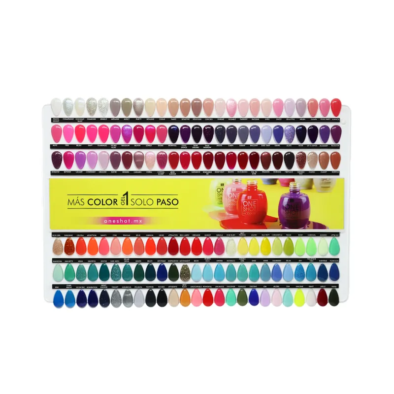[LCPRO05Z0022] Muestrario One Shot | Paleta de Colores Gel Semipermanente Ru150 #3 | 1 pz