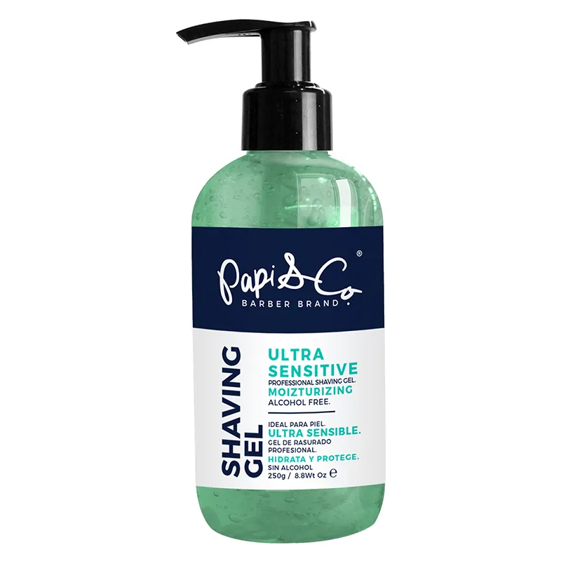 Shaving Gel Papi&Co | Gel Hidratante para Después de Afeitar | 8.8 Oz
