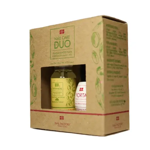 Nail Care Duo Nail Factory | Pack Fortalecedor Tratamiento para Uñas Quebradizas | 2pz 0.5 Oz c/u