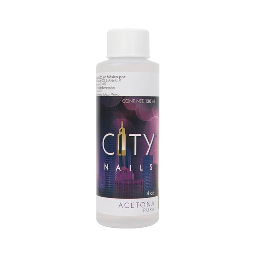 [CNLIQ4OZ0002] Acetona Pura Para Uñas City Nails 4 Oz
