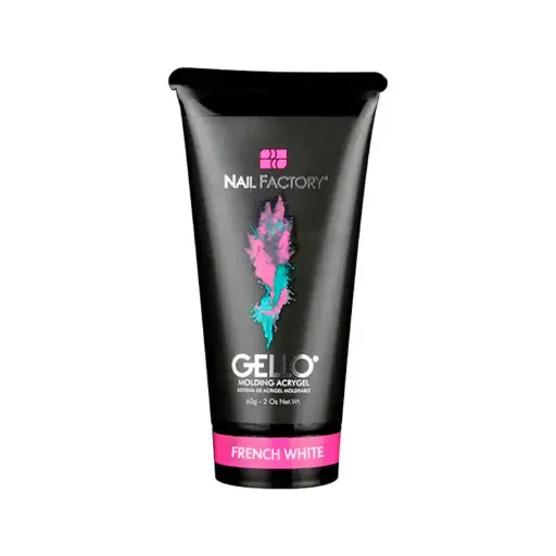 Acrigel Gello by Nail Factory |Acrigel de Construcción para Uñas French White | 2 Oz