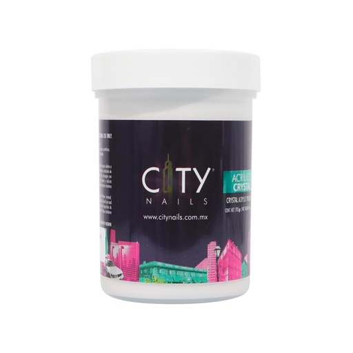 Acrílico Crystal City Nails | Polvo Acrílico para Uñas Crystal | 4 Oz