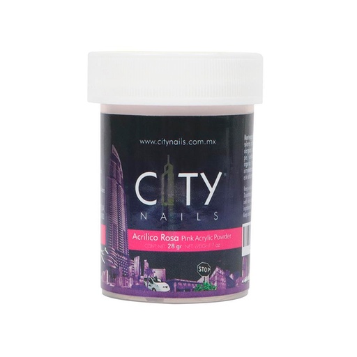 [CNACR1OZ0006] Acrílico Rosa Para Uñas City Nails 1 Oz