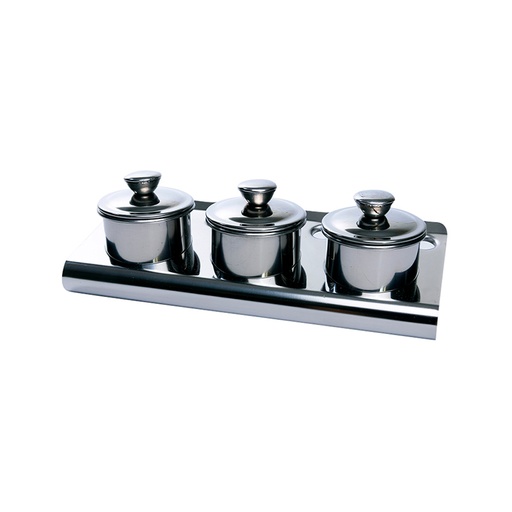 Contenedor Nail Factory | Pack de Contenedores de Acero Inoxidable | 3 pz