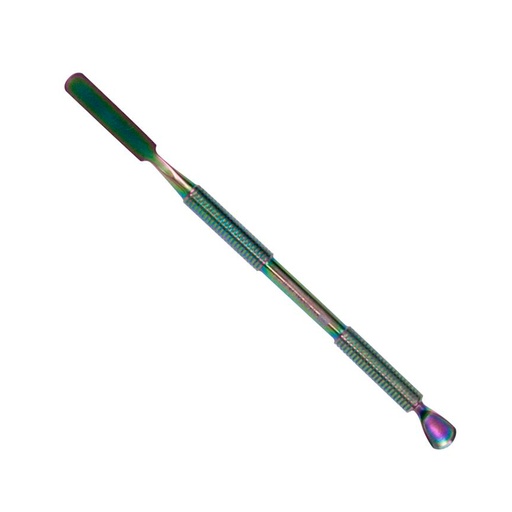 Empujador Premium Nail Factory | Empujador de Cutículas Fabricado con Acero Inoxidable y Recubrimiento de Titanio| 1 pz