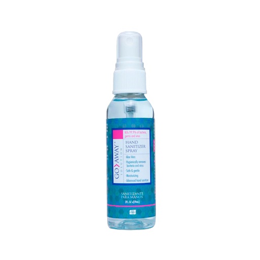 Sanitizante Go Away | Con 75% de Alcohol y Aloe Vera | 2 Oz