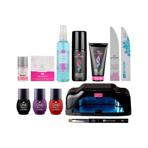 Beauty Set One Shot | Kit de Acrygel y Gel Semipermanente | 12 pz