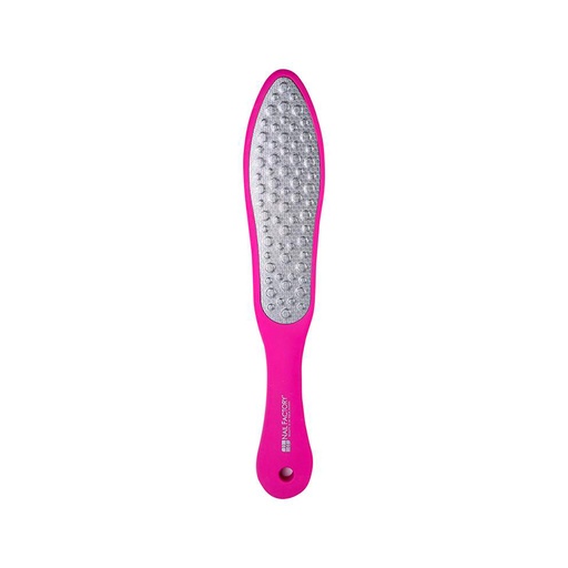 Lima Pedicura Nail Factory | Extragrande para Pies Metálica con Doble Cara Agresiva y Media | Rosa