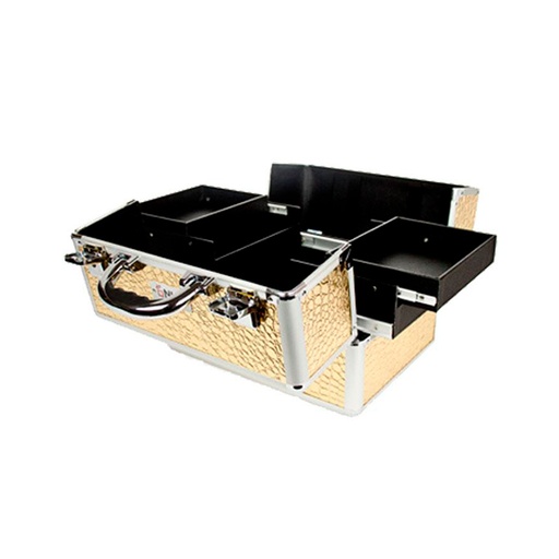 [MA110GL] Maletín Reforzado Cosmetiquera Profesional Only Cases Gold