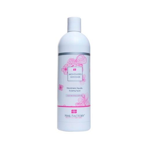 Monómero Nail Factory | Monómero Líquido para Construcción de Uñas Acrílicas | 16 Oz