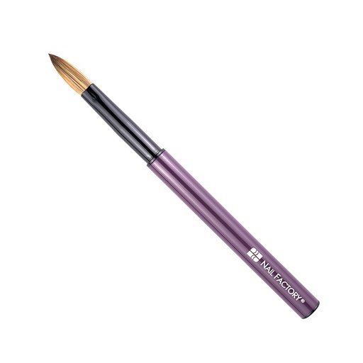 Pincel Pro Series Nail Factory | Con Cerdas 100% Naturales  tamaño intermedio entre No. 8 y No. 10 | Morado