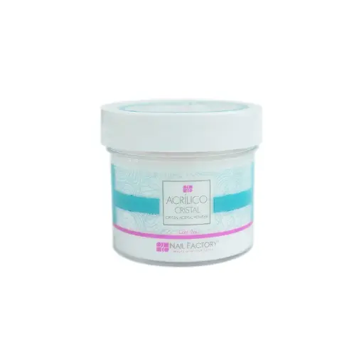 Acrílico Crystal Clear Nail Factory | Polvo Acrílico para Construcción de Uñas| Cristal | 2 Oz