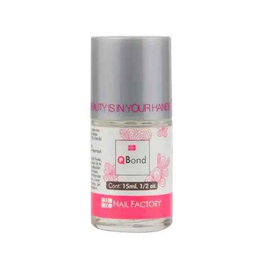 Q bond Nail Factory | Primer Adeherente Libre de Acido con Queratina | 0.5 Oz