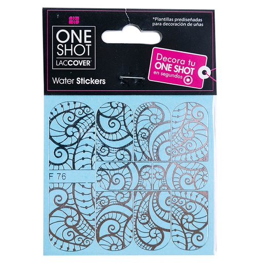 [LCDEC1PZ0072] Stickers De Agua Para Uñas One Shot F 076 Gold