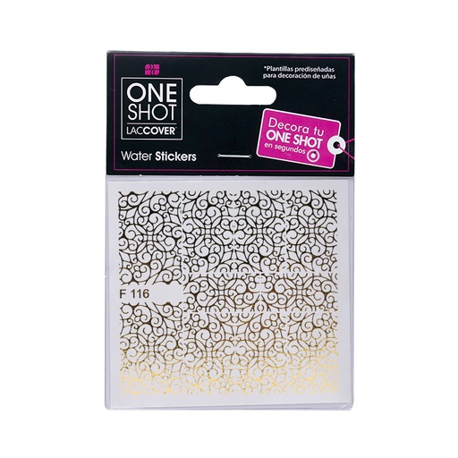 [LCDEC1PZ0067] Stickers De Agua Para Uñas One Shot F 116 Gold
