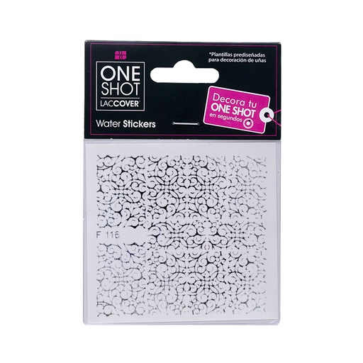 [LCDEC1PZ0068] Stickers De Agua Para Uñas One Shot F 116 Silver