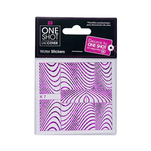 [LCDEC1PZ0084] Stickers De Agua Para Uñas One Shot K 07 Holo 04