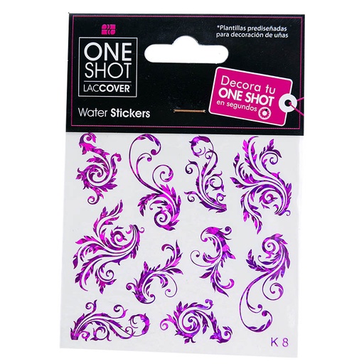 [LCDEC1PZ0091] Stickers De Agua Para Uñas One Shot K 08 Holo 04