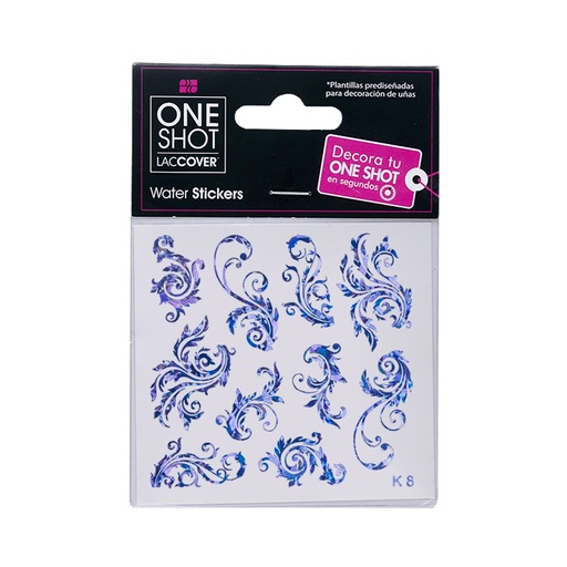 [LCDEC1PZ0095] Stickers De Agua Para Uñas One Shot K 08 Holo 14