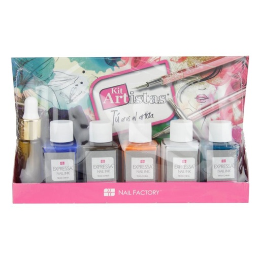 [NFCOL1PZ0261] Tinta China Para Decoración De Uñas Kit Artistas Vol 2