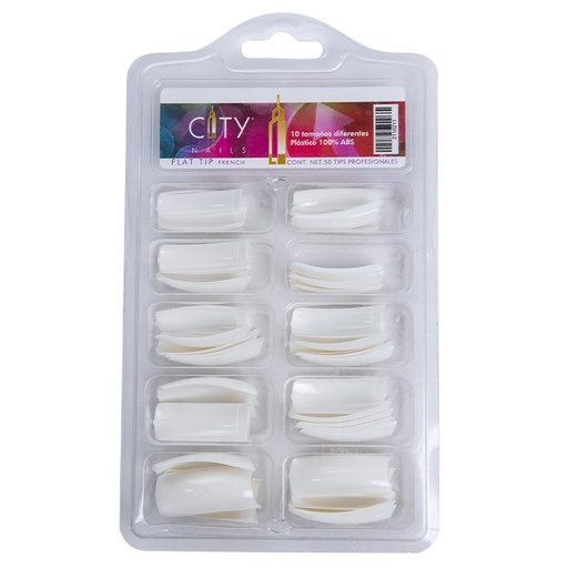 [CNTIP1PZ0003] Tips French Para Uñas City Nails