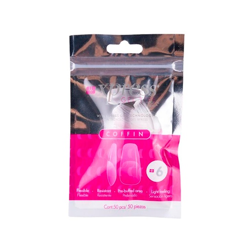 [NFTIP1PZ0406] Xpress Gel Tips Coffin N 6