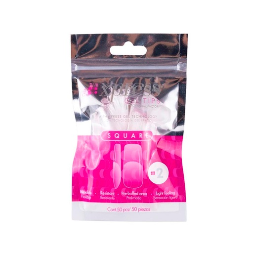 [NFTIP1PZ0424] Xpress Gel Tips Square N 2